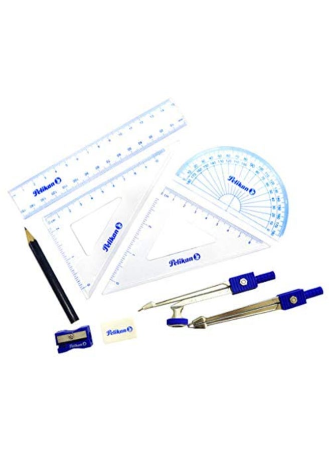 Pelikan 9-Piece School Geometry Set with Metal Case Multicolour 7.8 x 2 x 18.5 cm PEL-403346 - Image 3